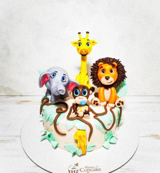 Torta Animales Selva (para niño)